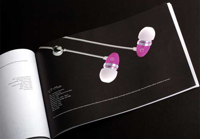 Vtsonic耳機畫冊設計，宣傳冊設計