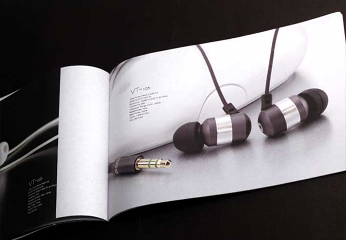 Vtsonic耳機畫冊設計，宣傳冊設計