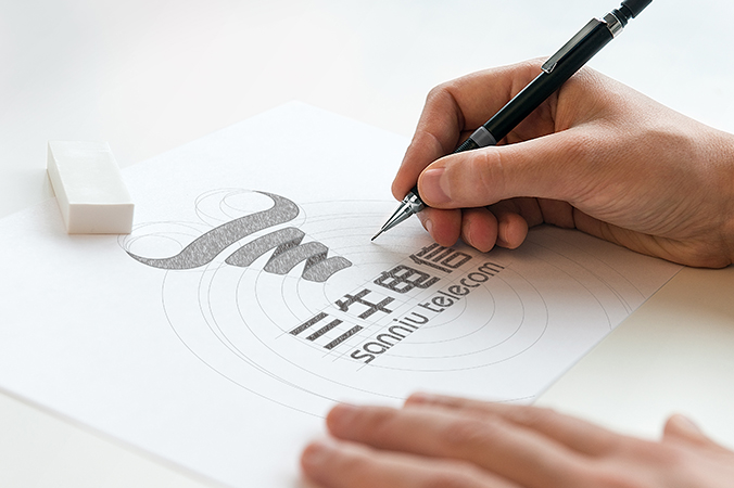 logo設計，公司logo設計，品牌標志設計， 三牛電信