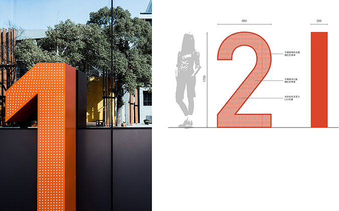 園區空間設計，空間導視設計，路牌設計