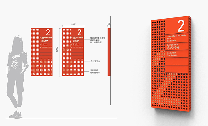 園區空間設計，空間導視設計，路牌設計